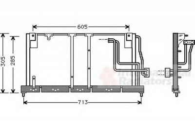 VAN WEZEL 37005225 -  Конденсатор, кондиционер
